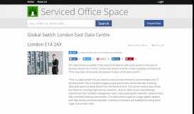 
							         Global Switch London East Data Centre London E14 2AX								  
							    