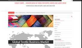 
							         Global Textile Business Market place B2B Portals in India - Surati fabric								  
							    