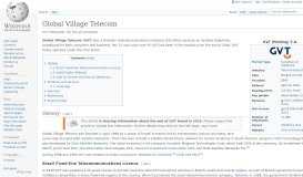 
							         Global Village Telecom - Wikipedia								  
							    