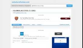 
							         globalaccess.ci.org at WI. GlobalAccess Portal - Website Informer								  
							    