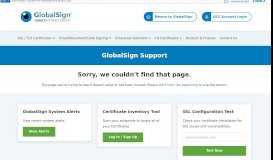 
							         GlobalSign Support Portal								  
							    