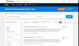 
							         Globe locums timesheet portal Jobs, Employment | Freelancer								  
							    