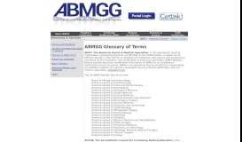 
							         Glossary of ABMG Terms - American Board of Medical Genetics and ...								  
							    