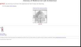 
							         Glossary of Medieval Art and Architecture:portal								  
							    