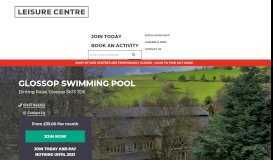 
							         Glossop Swimming Pool - Swim | Swim Lessons| - LeisureCentre.com								  
							    