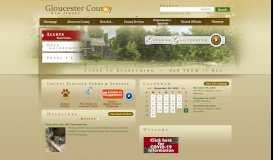 
							         Gloucester County, NJ. Website - Homepage								  
							    