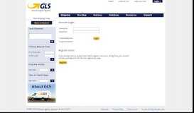 
							         GLS US Login - Shipping								  
							    