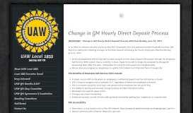 
							         GM Direct Deposit Change | - UAW Local 1853								  
							    