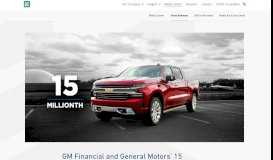
							         GM Financial and General Motors' 15 Millionth Remarketed ...								  
							    