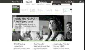 
							         GMAC - Graduate Management Admission Council®								  
							    