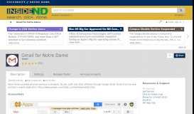 
							         Gmail for Notre Dame (Gmail) | InsideND								  
							    
