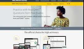 
							         GMAT™ Official Guide Online – Wiley Efficient Learning								  
							    