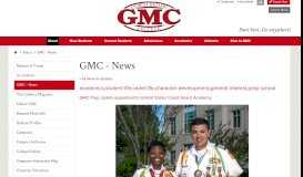 
							         GMC Prep cadets appointed to United States Coast Guard Academy								  
							    