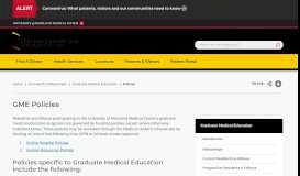 
							         GME Policies | University of Maryland Medical Center								  
							    