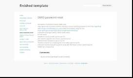 
							         GMID password reset - finished template - Google Sites								  
							    