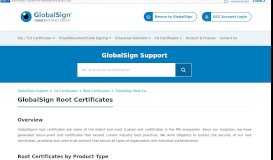 
							         GMO GlobalSign | GlobalSign Root Certificates								  
							    