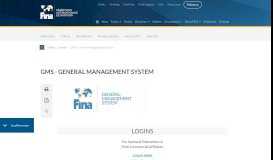 
							         GMS - General Management System | fina.org - Official FINA website								  
							    