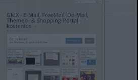 
							         GMX - E-Mail, FreeMail, De-Mail, Themen- & Shopping-Portal								  
							    