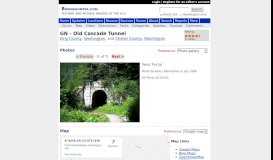 
							         GN - Old Cascade Tunnel - Bridgehunter.com								  
							    