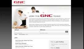 
							         GNC Jobs								  
							    