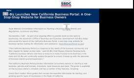 
							         GO-Biz Launches New California Business Portal: A One-Stop-Shop ...								  
							    