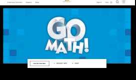 
							         GO Math! Elementary and Middle School Math Curriculums								  
							    