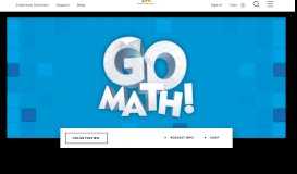 
							         GO Math! Program | K-8 Curriculum | Houghton Mifflin Harcourt								  
							    