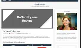 
							         Go Nerdify Review - Studydemic								  
							    