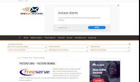 
							         Go to Freeserve email - Freeserve webmail login & settings								  
							    