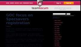 
							         GOC focus on Specsavers registration - Team Locum								  
							    