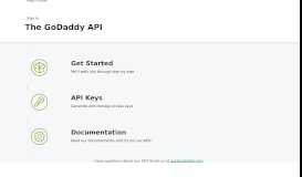 
							         GoDaddy API								  
							    