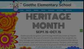 
							         Goethe Elementary School								  
							    