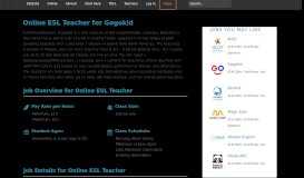 
							         Gogokid - Online ESL Jobs - OET Jobs								  
							    