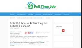 
							         GoGoKid Review: Is Teaching for GoGoKid a Scam? | Full Time Job ...								  
							    