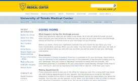 
							         Going Home - UTMC - The University of Toledo								  
							    