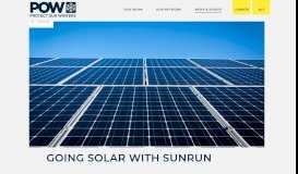 
							         Going Solar with Sunrun - POW : POW								  
							    