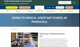 
							         Going to Medical Assistant School in Pensacola | PSMTHC								  
							    