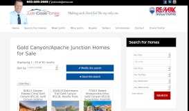 
							         Gold Canyon/Apache Junction Homes for Sale								  
							    