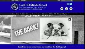 
							         Gold Hill Middle School: Home								  
							    