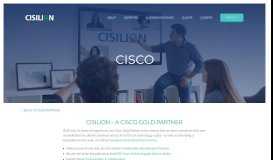 
							         Gold Partner with Cisco - Cisilion								  
							    