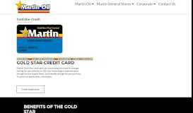 
							         Gold Star Credit - Martin Oil Company								  
							    