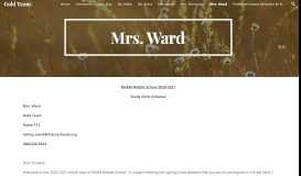 
							         Gold Team - Mrs. Ward - Google Sites								  
							    