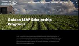 
							         Golden LEAF Scholarship Programs | Golden LEAF Foundation								  
							    