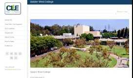 
							         Golden West College - CLE | Choose Your Future								  
							    
