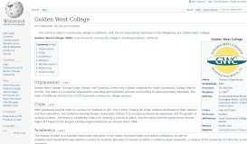 
							         Golden West College - Wikipedia								  
							    