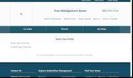 
							         GoldenWest Management Portal Login Page								  
							    