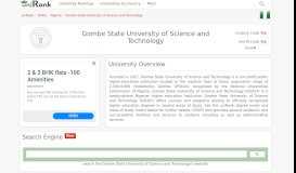 
							         Gombe State University of Science and Technology | Ranking & Review								  
							    