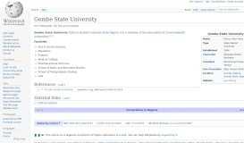 
							         Gombe State University - Wikipedia								  
							    