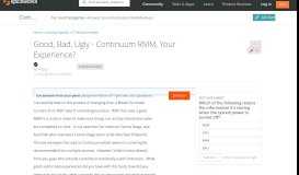 
							         Good, Bad, Ugly - Continuum RMM, Your Experience? - IT Service ...								  
							    