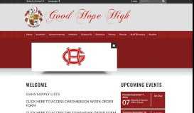 
							         Good Hope High School: Home								  
							    